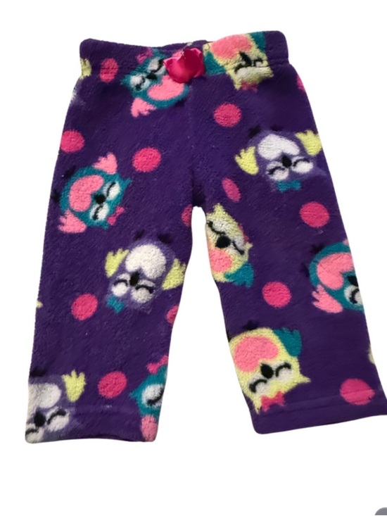 healthtex Other - healthtex Girls Purple Plush Owl Pajama Pants with Pink Accents